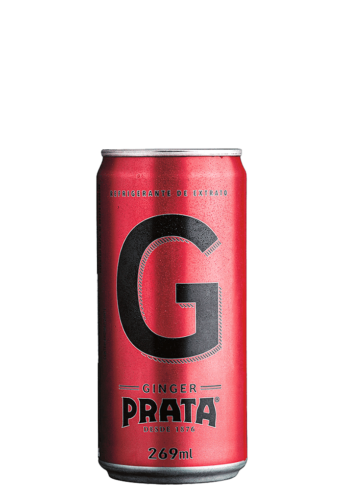 Refrigerante Prata Ginger Mixer Lata 269ml - 6 unidades