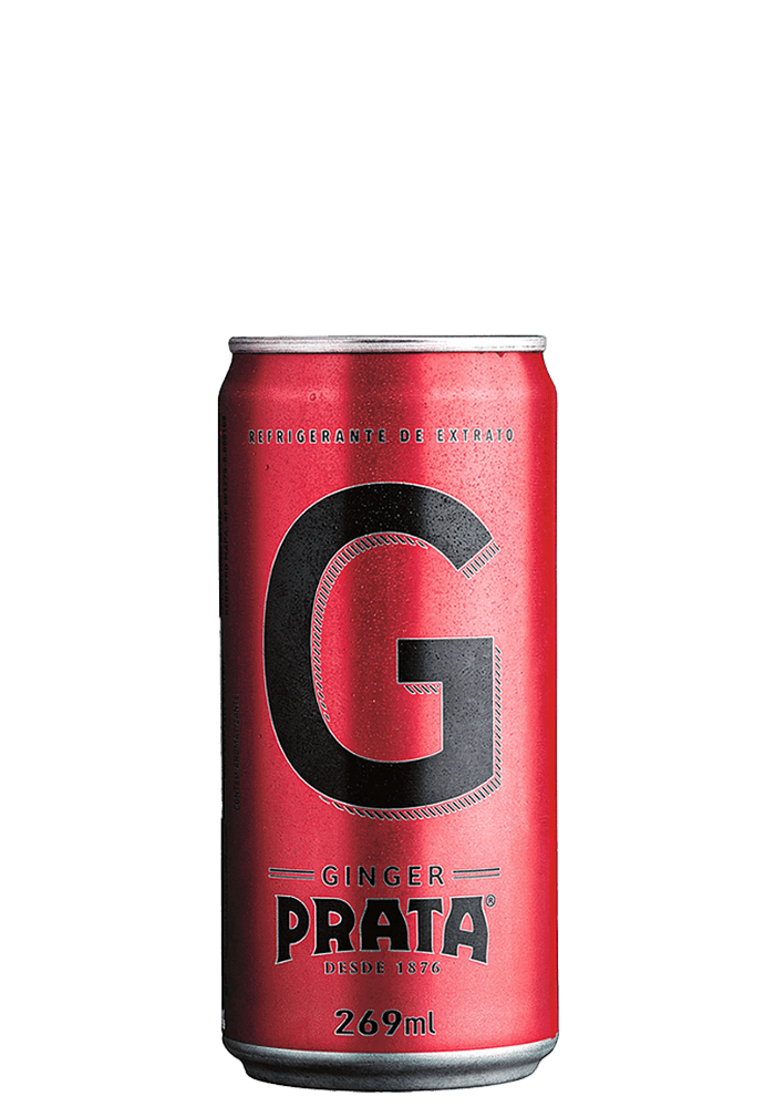 Refrigerante Prata Ginger Mixer Lata 269ml - 6 unidades