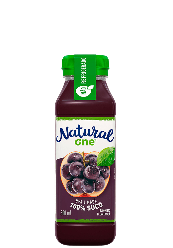 Suco Natural One Uva e Maçã Pet 300ml  - 12 unidades