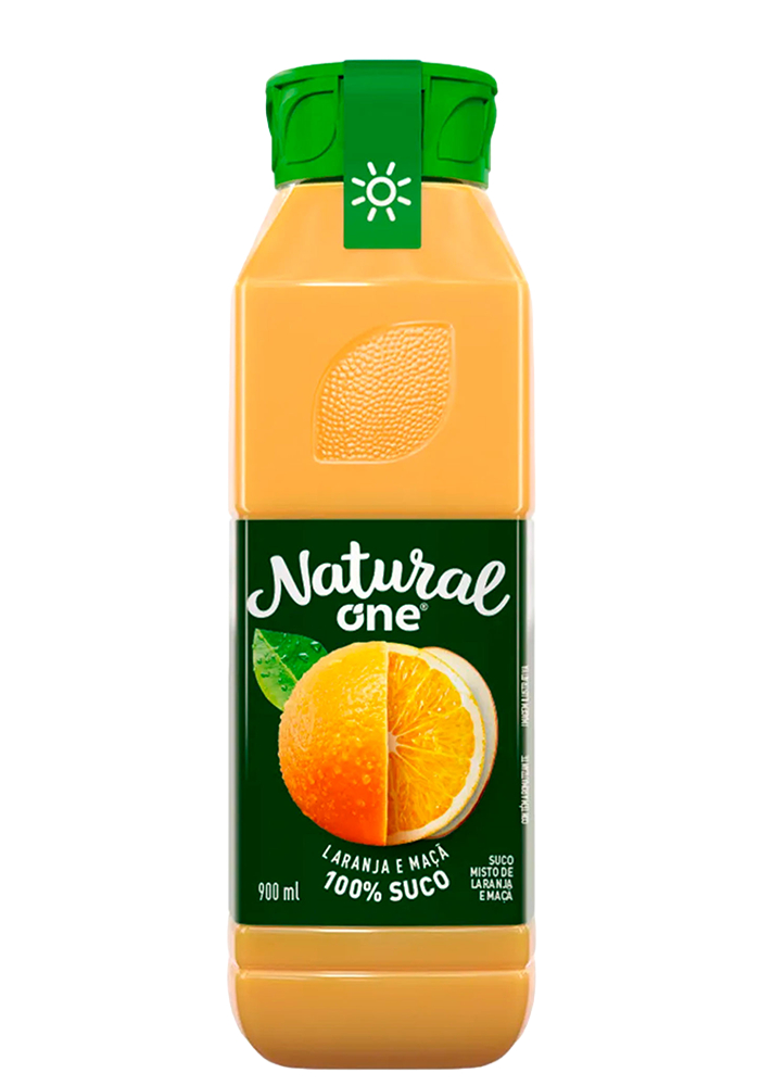 Suco Natural One Laranja e Maçã Pet 900ml - 6 unidades