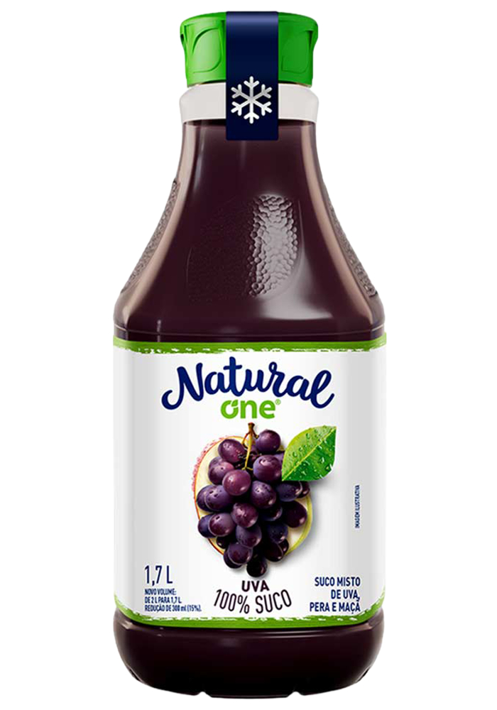Suco Natural One Uva e Maçã Pet 1,7L - 6 unidades