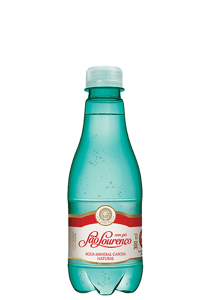 Água Mineral Natural São Lourenço Pet Com Gás 300ml  - 12 unidades