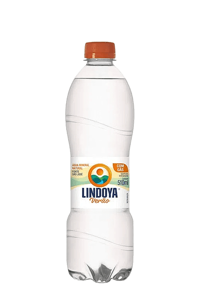 Água Mineral Lindoya Verão Pet Com Gás 510ml - 12 unidades
