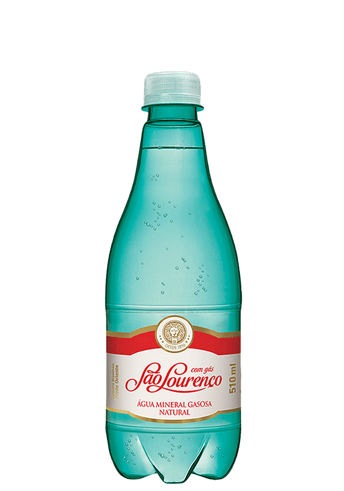 Água Mineral Natural São Lourenço Pet Com Gás 510ml - 6 unidades