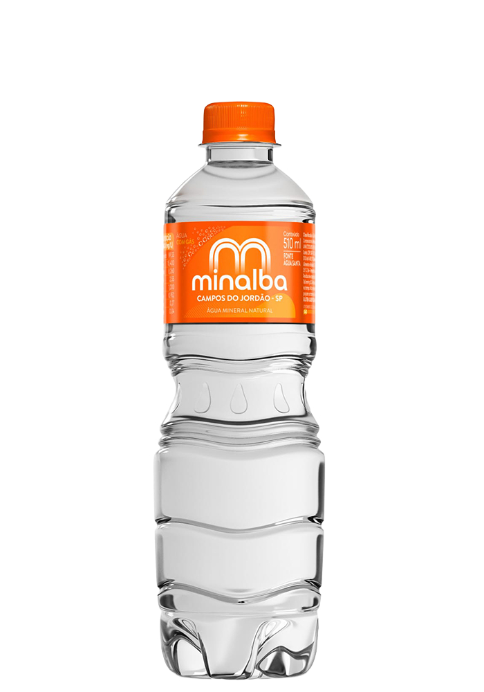 Água Mineral Minalba Pet Com Gás 510ml - 12 unidades