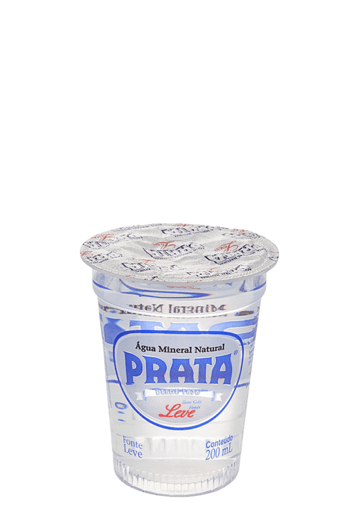 Água Mineral Prata Copo sem gás 200ml - 48 unidades