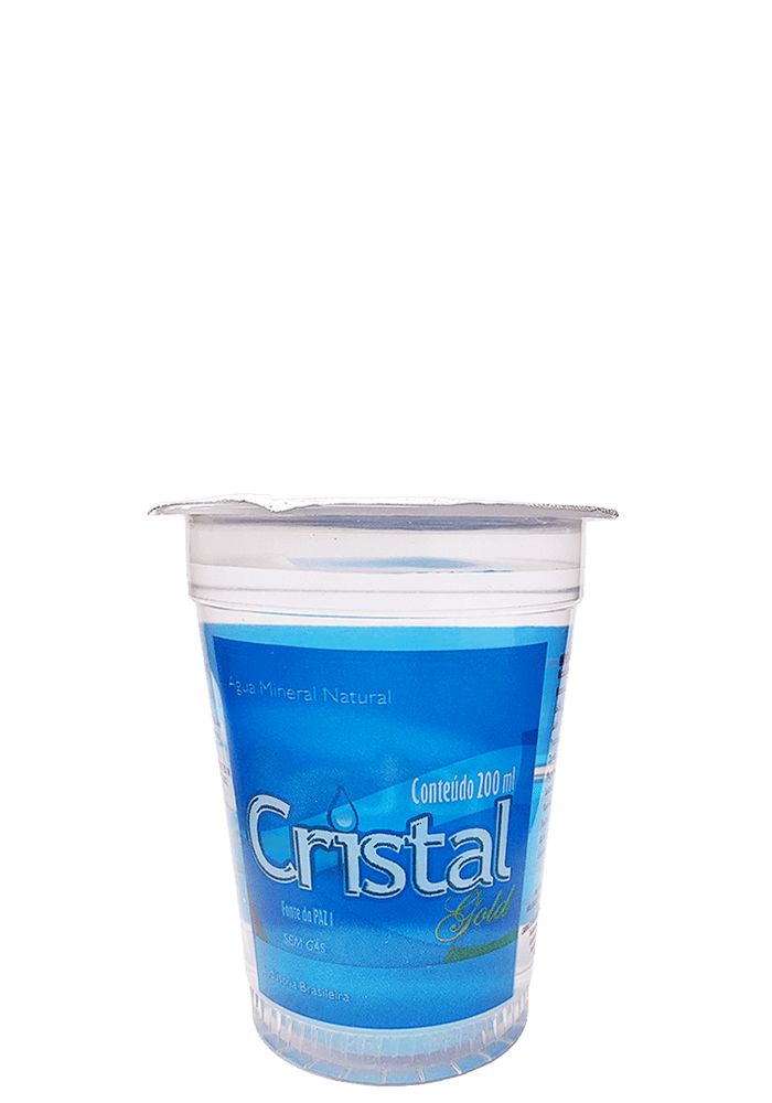 Água Mineral Cristal Gold Copo Sem Gás 200ml - 48 unidades