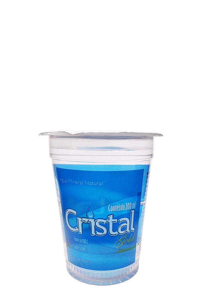 Água Mineral Cristal Gold Copo Sem Gás 200ml - 48 unidades