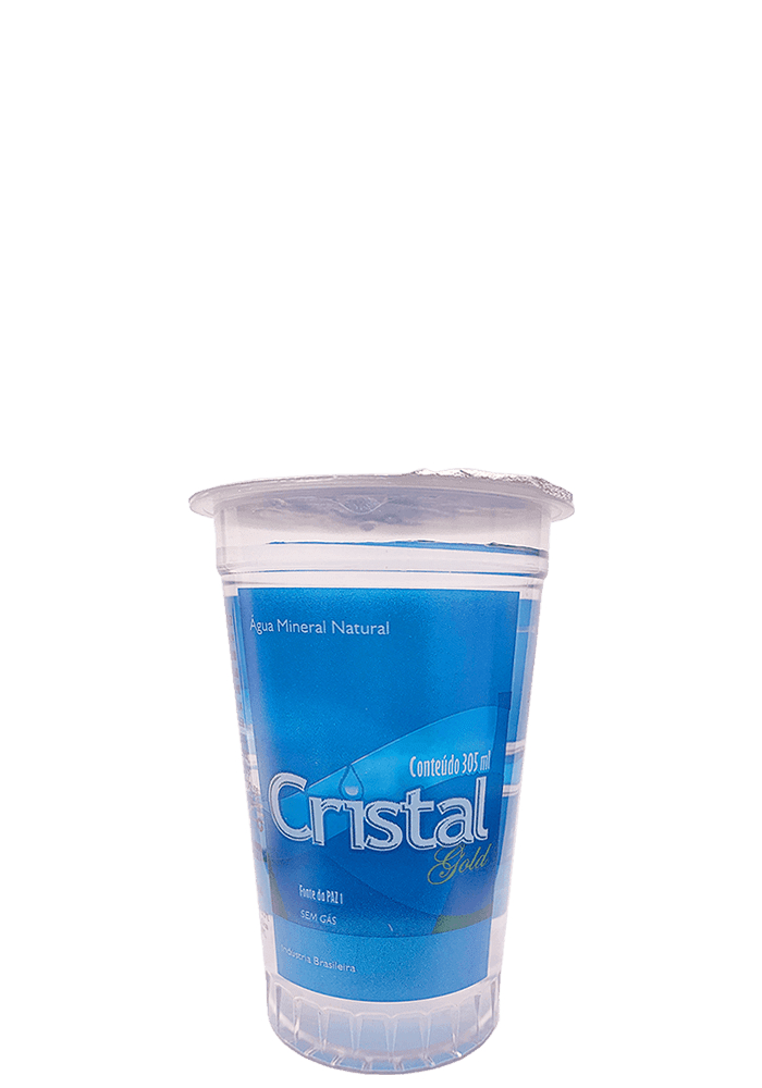 Água Mineral Cristal Gold Copo Sem Gás 305ml - 48 unidades
