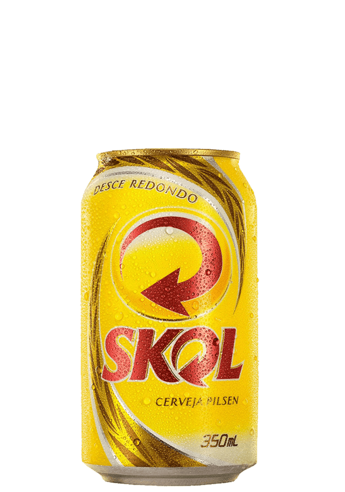 Cerveja Skol Lata 350ml - 12 unidades