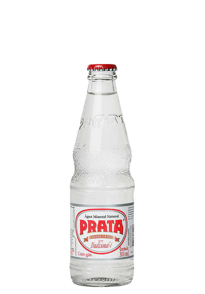 Água Mineral Prata One Way Com Gás 300ml - 12 unidades