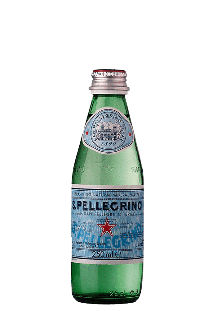 Água Mineral San Pellegrino Vidro Com Gás 250ml - 24 unidades
