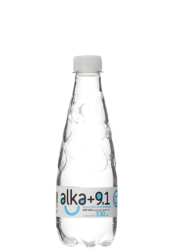 Água Mineral Alka 9.1 Pet sem gás 330ml  - 12 unidades