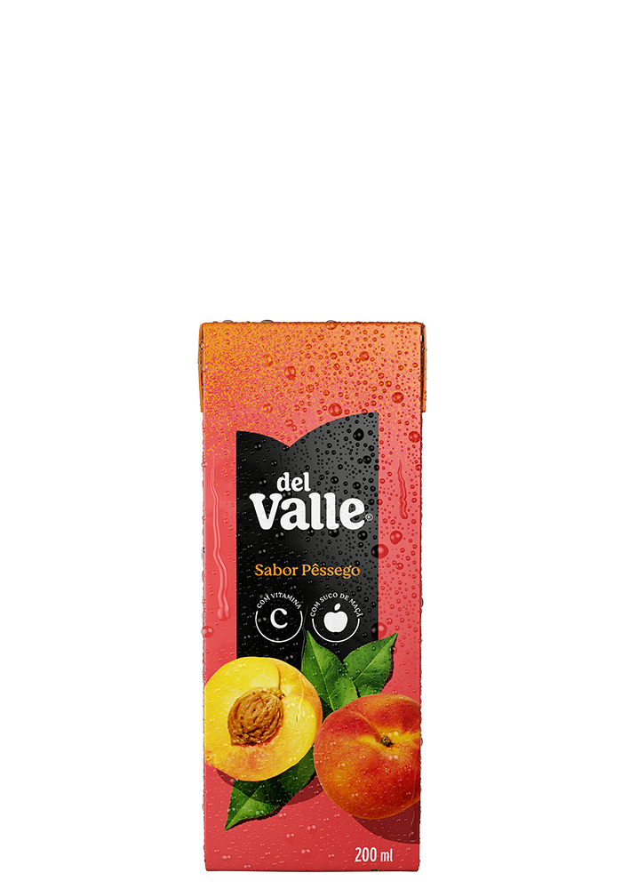 Suco Del Valle Néctar Pêssego 200ml  - 18 unidades