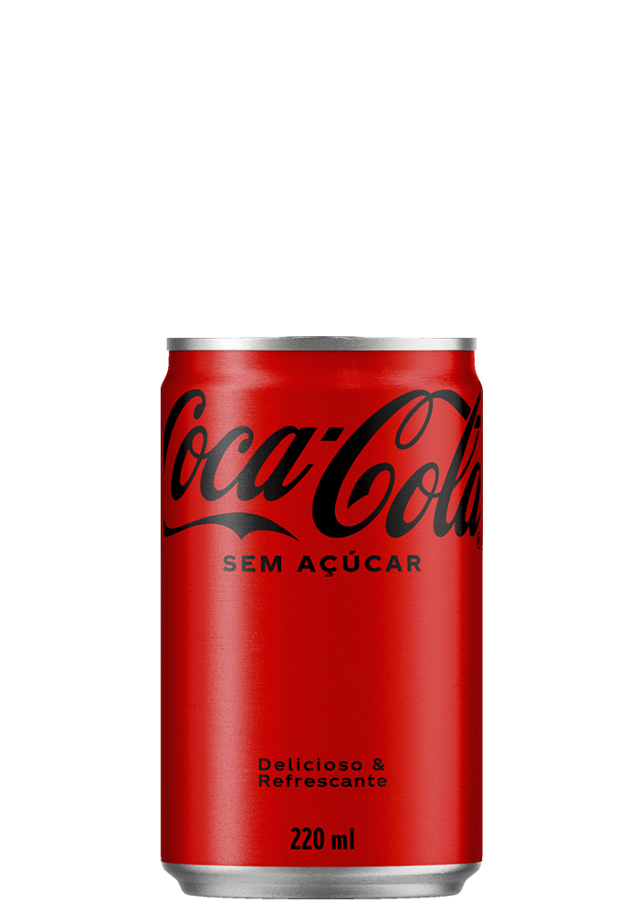 Refrigerante Coca Mini Zero Lata 220ml - 12 unidades